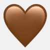 Что означает коричневое сердечко в Ватсапе картнка