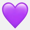 Фиолетовое сердце что означает в контакте