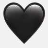 Что значит черное сердечко в ВК и ватсап картинка
